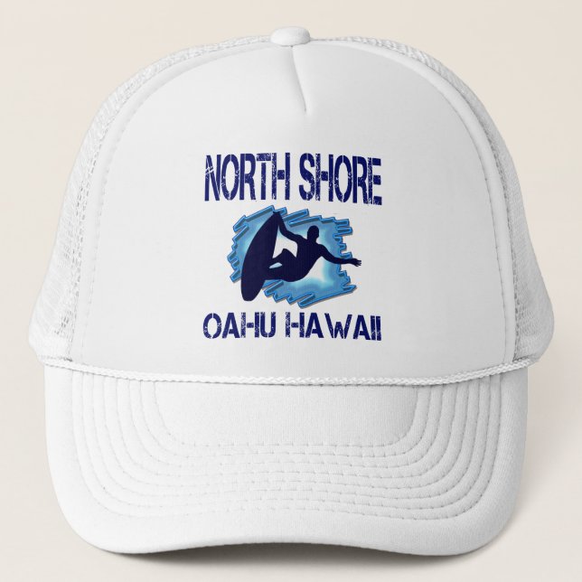 NORTH SHORE, OAHU, HAWAII TRUCKER HAT (Front)