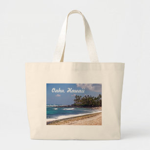 North Shore on the island of Oahu in Hawaii Large Tote Bag
