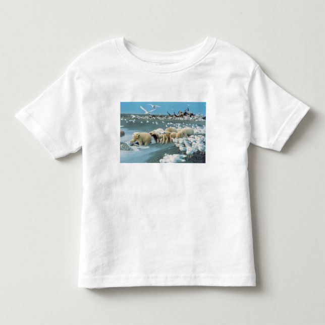 North Slope, Alaska. Polar Bears Ursus Toddler T-shirt (Front)