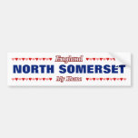 [ Thumbnail: North Somerset - My Home - England; Hearts Bumper Sticker ]