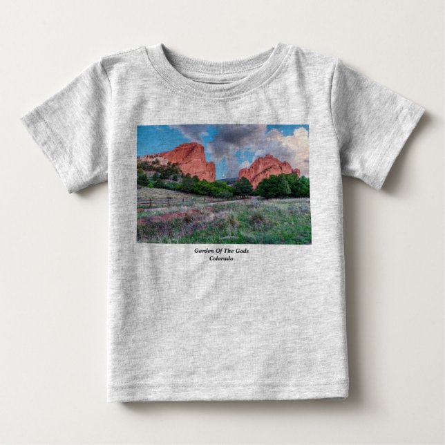 North South Gateway Rock Garden Of Gods Baby Shirt (Front)