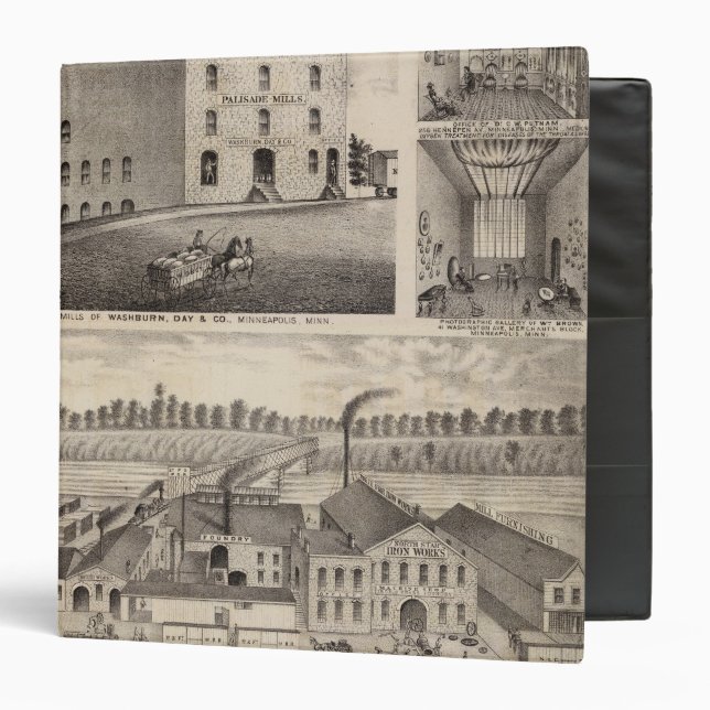 North Star Iron Works, Washburn, Minnesota 3 Ring Binder (Front/Inside)