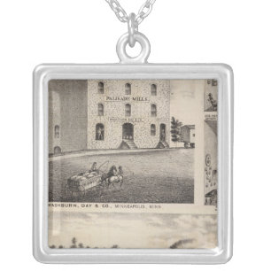 North Star Iron Works, Washburn, Minnesota Silver Plated Necklace