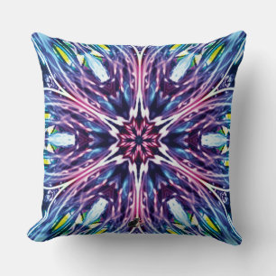 North Star Kaleidoscope Throw Pillow