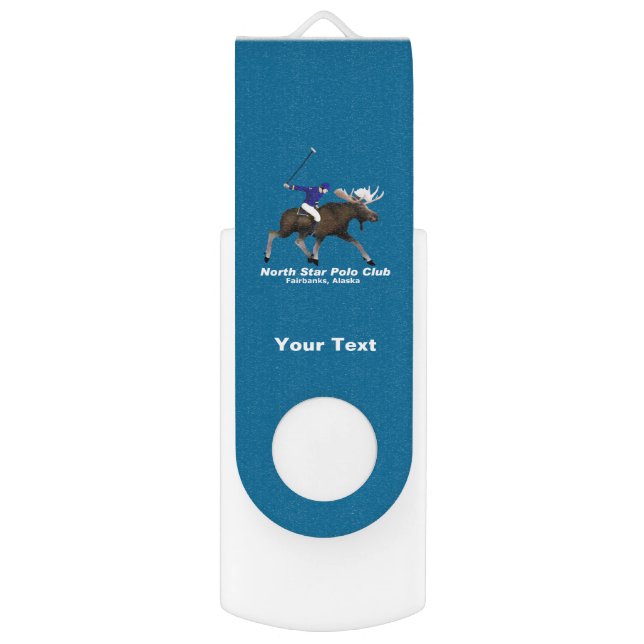 North Star Moose Polo Club Flash Drive (Front Vertical)
