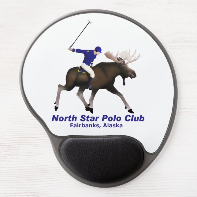 North Star (Moose) Polo Club Gel Mouse Pad (Front)