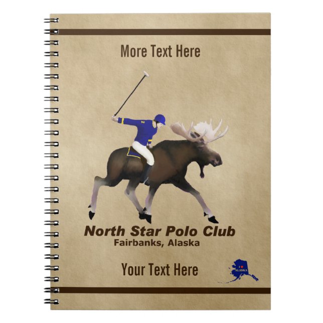 North Star (Moose) Polo Club Notebook (Front)