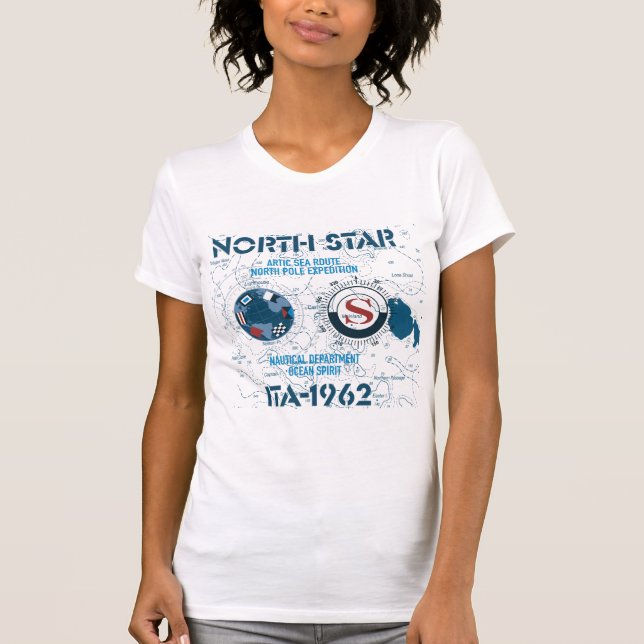 North Star Nautical Expedition– Arctic Sea Route T-Shirt (Front)