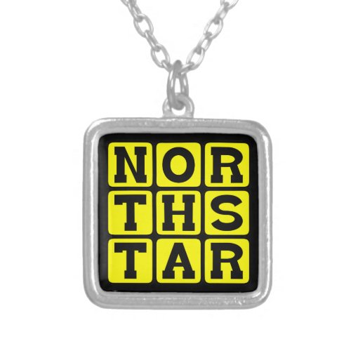 North Star Navigational Aid Silver Plated Necklace