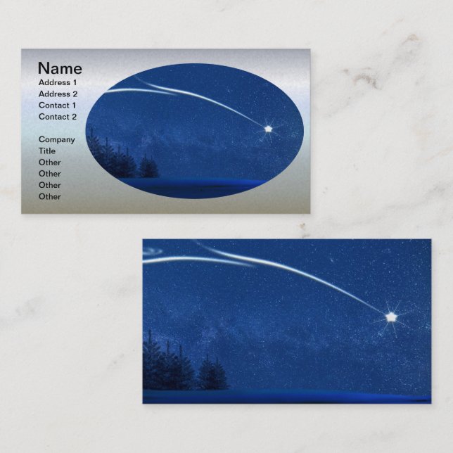 North Star Over the Forest Business Card (Front/Back)