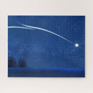 North Star Over the Forest Jigsaw Puzzle
