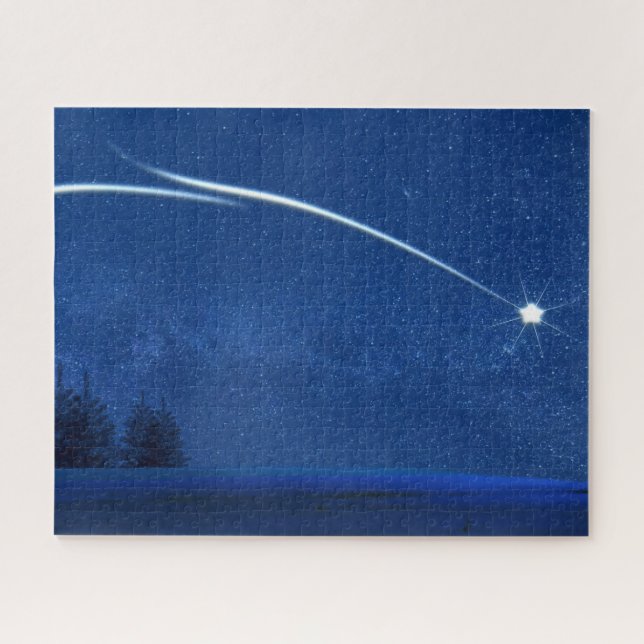 North Star Over the Forest Jigsaw Puzzle (Horizontal)