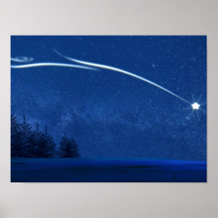 North Star Over the Forest Poster