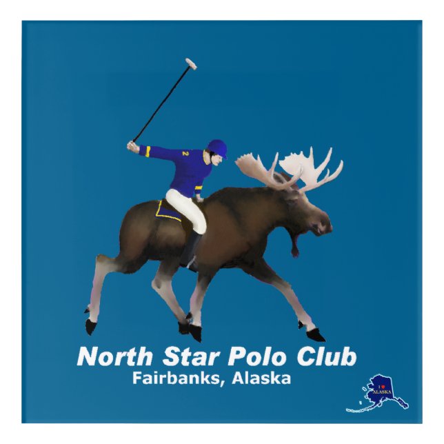North Star Polo Club Acrylic Print (Front)