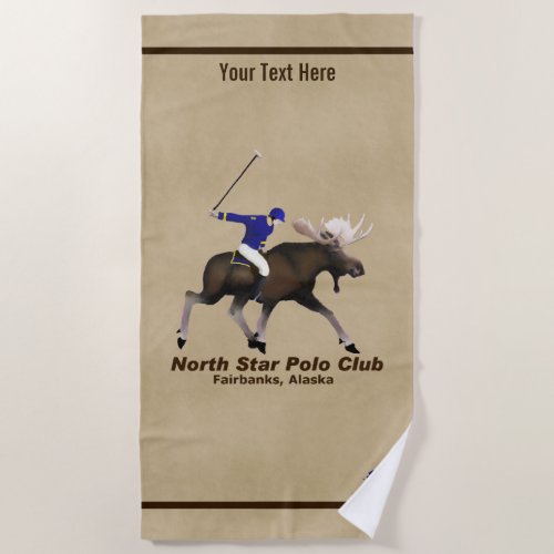 North Star Polo Club Beach Towel