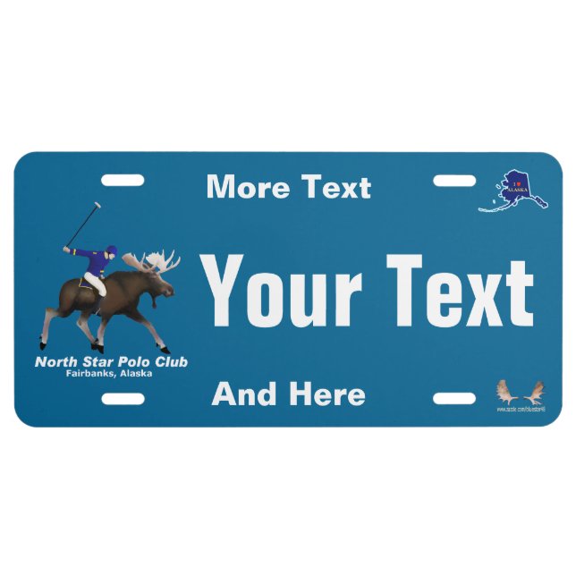 North Star Polo Club License Plate (Front)