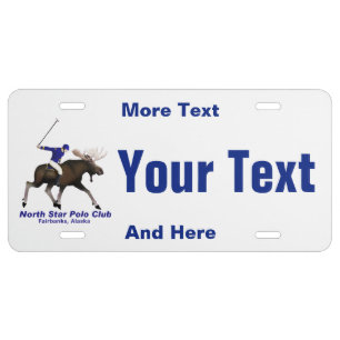 North Star Polo Club License Plate