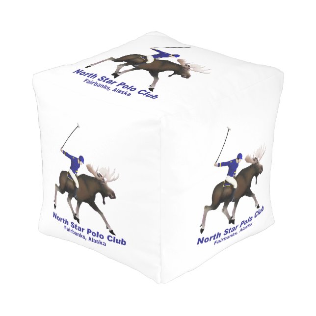North Star Polo Club Pouf (Angled Front)