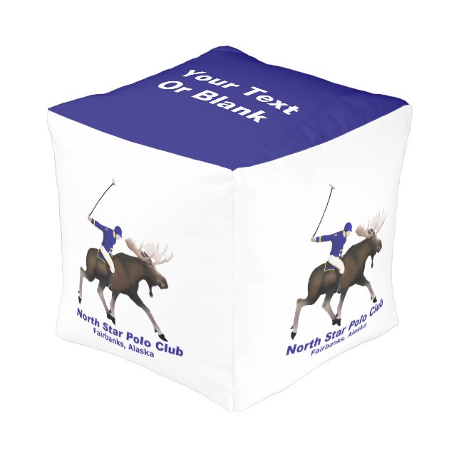 North Star Polo Club Pouf (Angled Front)