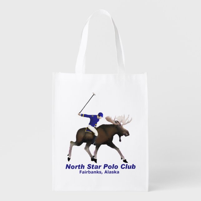 North Star Polo Club Reusable Grocery Bag (Front)
