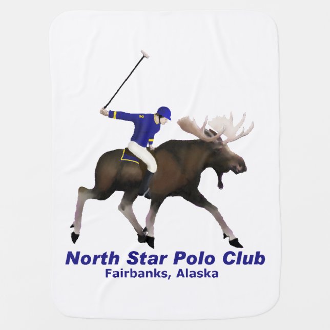 North Star Polo Club Swaddle Blanket (Front)
