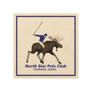 North Star Polo Club Wood Wall Art