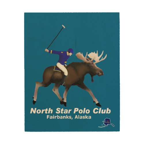 North Star Polo Club Wood Wall Decor