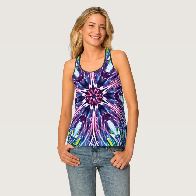North Star Racer Back Tank Top (Front Full)