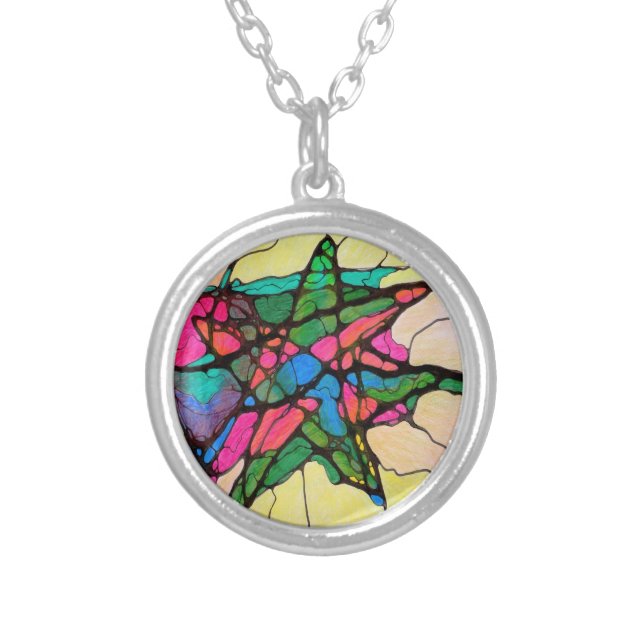 North Star Silver Plated Necklace (Front)