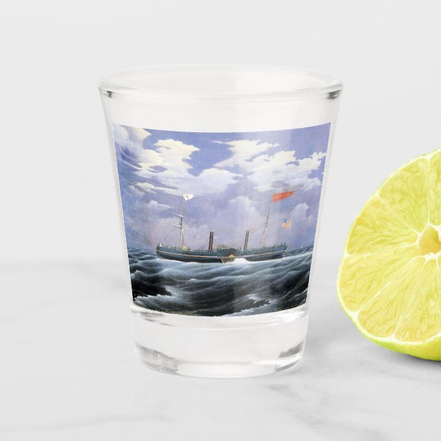 North Star Steam Yacht 1852 Shot Glass (Front)