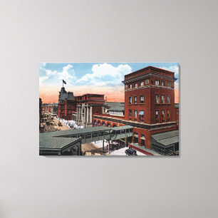 North Station - Railroad Depot Canvas Print