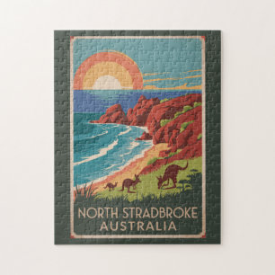North Stradbroke Island Kangaroos Illustration Jigsaw Puzzle
