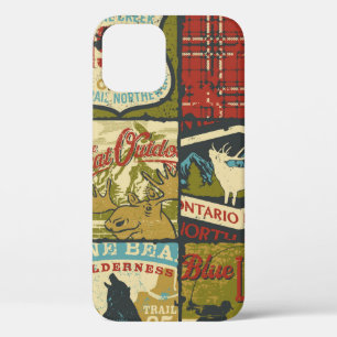North territories adventure sign and symbol patchw iPhone 12 case