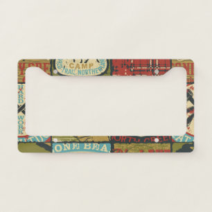 North Territories Adventure: Symbolic Patchwork License Plate Frame