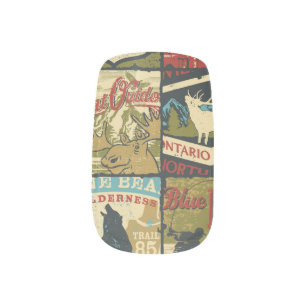 North Territories Adventure: Symbolic Patchwork Minx Nail Art