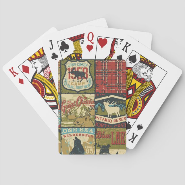 North Territories Adventure: Symbolic Patchwork Poker Cards (Back)
