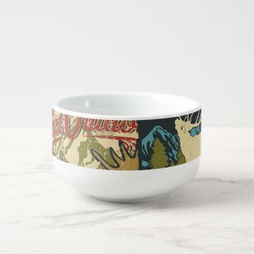 North Territories Adventure Symbolic Patchwork Soup Mug