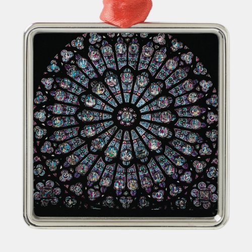 North transept rose window metal ornament