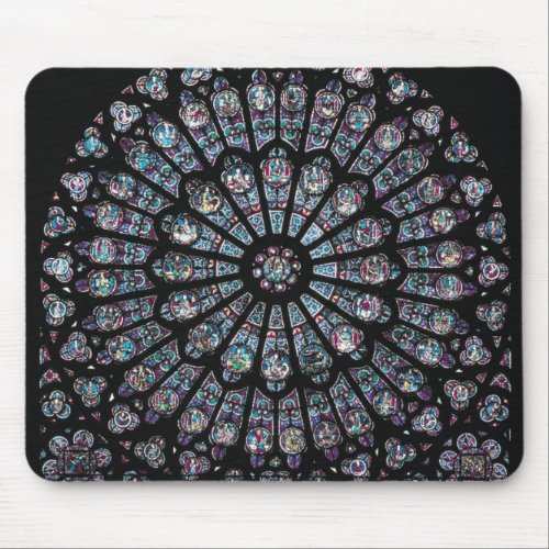 North transept rose window mouse pad