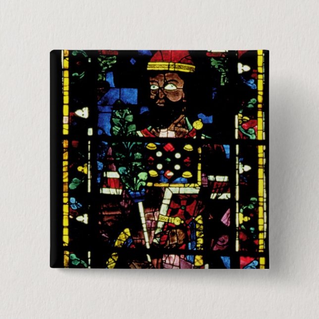 North transept windows; rose depicts the Old Testa Pinback Button (Front)