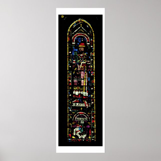 North transept windows; rose depicts the Old Testa Poster (Front)