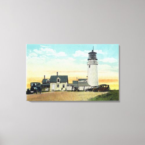 North Truro Highland Lighthouse View Canvas Print