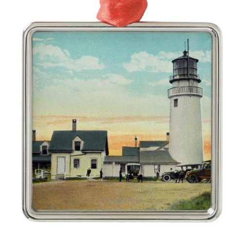 North Truro Highland Lighthouse View Metal Ornament