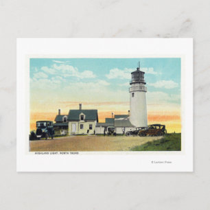 North Truro Highland Lighthouse View Postcard