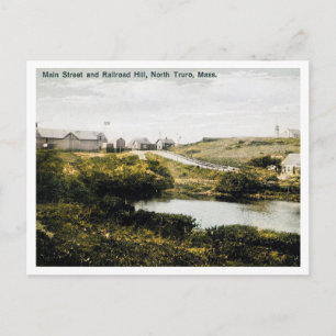 North Truro MA, Main St, Railroad Hill 1910s Postcard