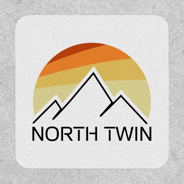 North Twin Mountain New Hampshire Retro Patch (Front)