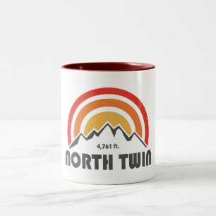 North Twin Mountain New Hampshire Two-Tone Coffee Mug