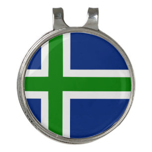North Uist Flag Golf Hat Clip