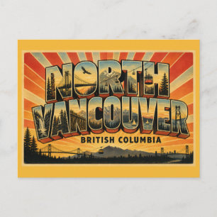 North Vancouver BC Mountain Gateway Postcard