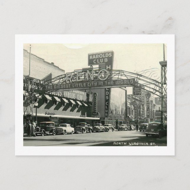 North Virginia St., Reno, Nevada Vintage Postcard (Front)